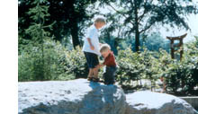 Children on Rocks